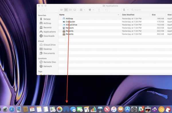 So fügen Sie dem Mac-Dock eine AirDrop-Verknüpfung für einen schnelleren Zugriff hinzu