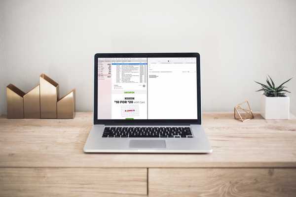 So arbeiten Sie mit Mail in der geteilten Ansicht auf einem Mac