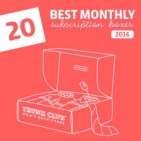 20 bästa månatliga prenumerationslådor 2016