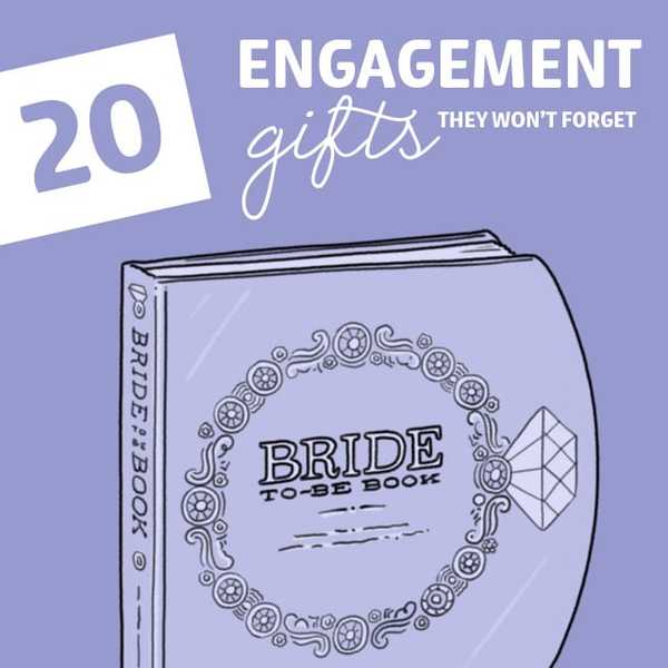 20 ideas de regalos de compromiso que no olvidarán
