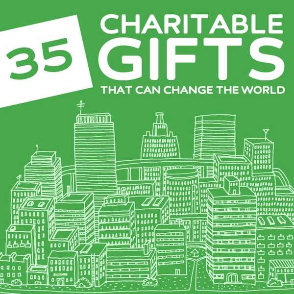 35 presentes de caridade que podem mudar o mundo