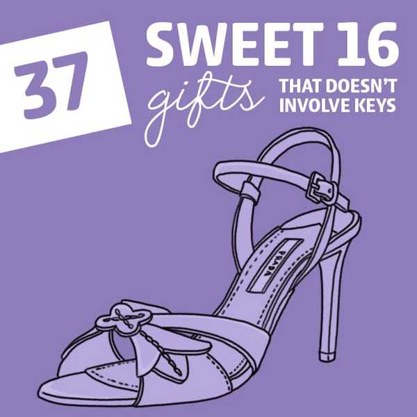 37 Sweet 16 idéias de presentes que não envolvem chaves