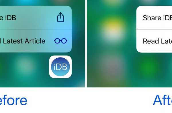 3DLight apporta opacità ai tuoi widget e ai menu 3D Touch