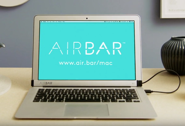 Accesoriul AirBar care aduce atingere MacBook Air este acum disponibil