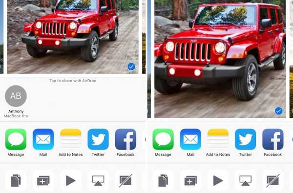AirDrop Remover blander AirDrop-knappen fra iOS Share Sheets