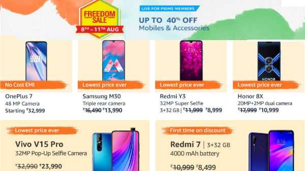 Amazon Freedom Sale 2019-Angebote - Erhalten Sie bis zu 50% Rabatt auf Smartphones