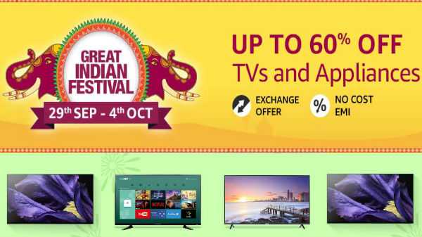 Vânzarea festivalului indian din Marea Britanie oferă televizoare pe care le puteți cumpăra chiar acum