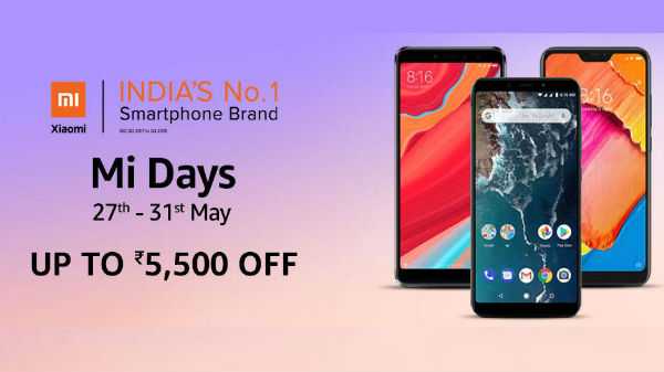 Amazon Mi Day Sale (27 tot 31 mei) Krijg tot Rs. 5.500 korting op Xiaomi-smartphones