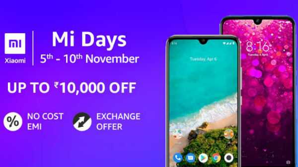 Amazon Mi Days Sale (5-10 novembre) Sconti su smartphone e accessori Mi