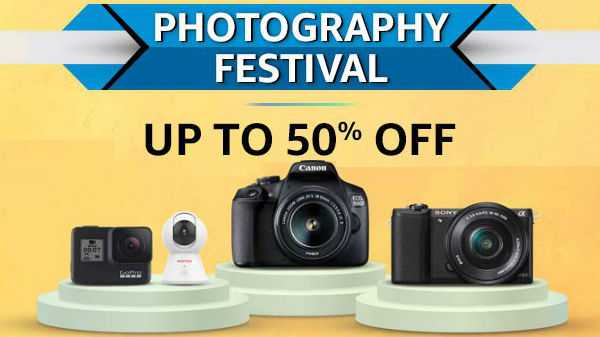 Amazon Photography Festival - ganhe até 50% de desconto nas câmeras