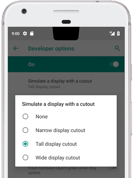 Android P kunngjorde med støtte for hakk i iPhone X-stil