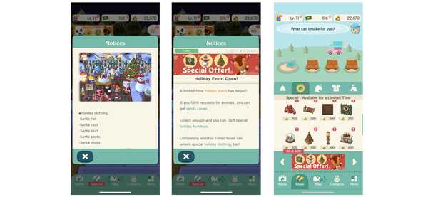 Animal Crossing Pocket Camp ottiene il primo aggiornamento festivo
