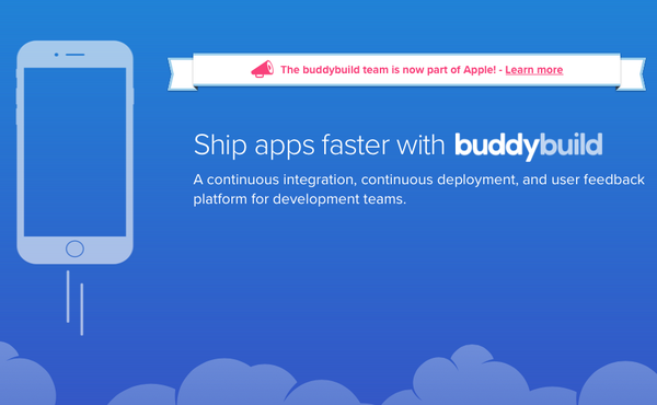Apple kjøper oppstartsverktøyoppstart Buddybuild