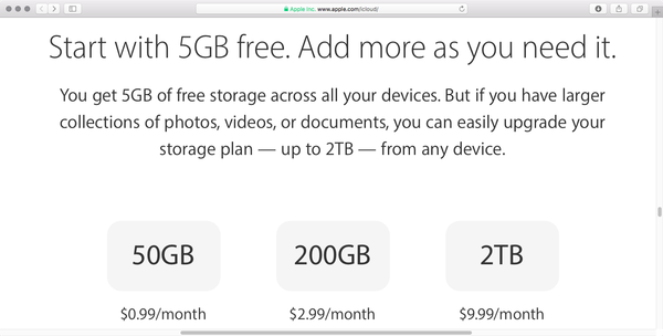 Apple reduce la jumătate prețul de nivel iCloud 2TB