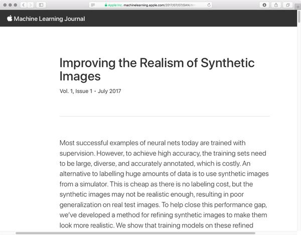 Apple presenta il nuovo blog dedicato alla ricerca sull'apprendimento automatico