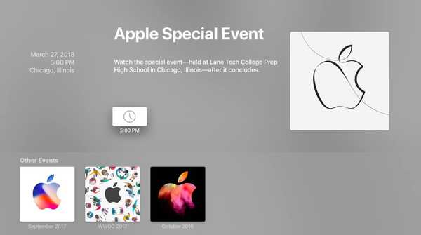 App Apple Events aggiornata prima dell'evento didattico Field Trip