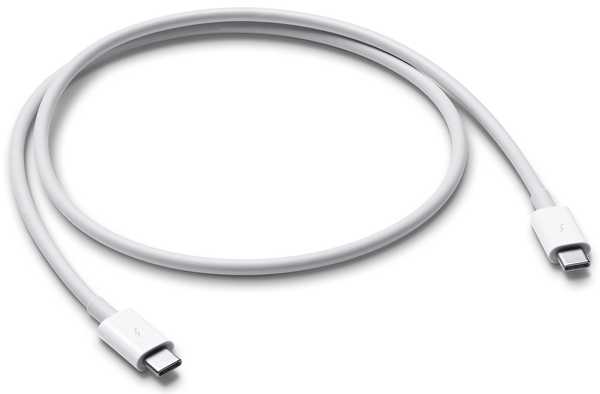 Apple vinde acum cablul Thunderbolt 3 pentru prima parte
