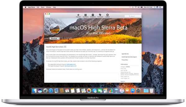 Apple lansează macOS High Sierra public beta