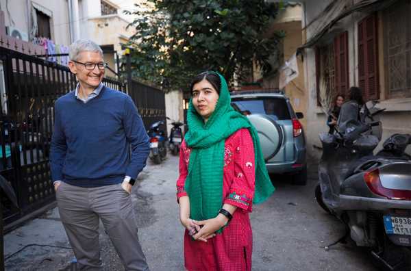 Apple-Malala-partnerskap for å bidra til å finansiere utdanning for 100 000 jenter