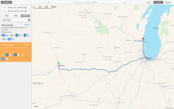 Apple Maps lansează direcții de tranzit în Milwaukee și Omaha