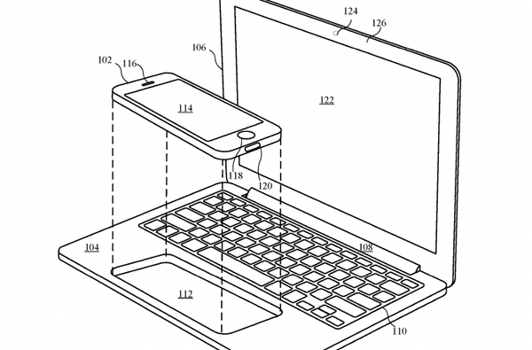 Patente da Apple prevê um MacBook equipado com seu iPhone ou iPad
