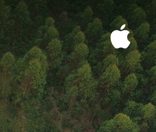 Apple lovar att göra prylar från 100% förnybara eller återvunna material