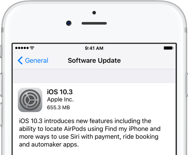 Apple rilascia iOS 10.3 con Trova i miei AirPods e altre nuove funzionalità