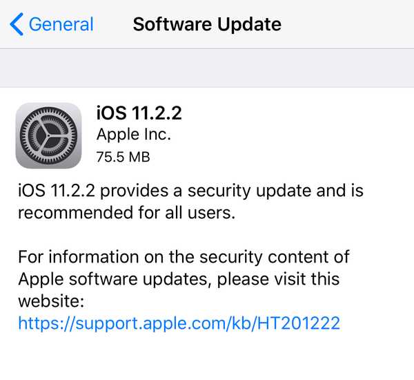 Apple publie des mises à jour de sécurité pour iOS 11.2.2 et macOS High Sierra 10.13.2 avec des correctifs Spectre