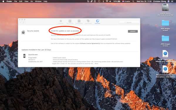 Apple lanza la actualización macOS High Sierra que corrige la vulnerabilidad de contraseña de root