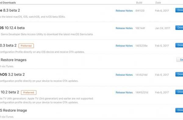 Apple frön andra beta av iOS 10.3, watchOS 3.2 & tvOS 10.2