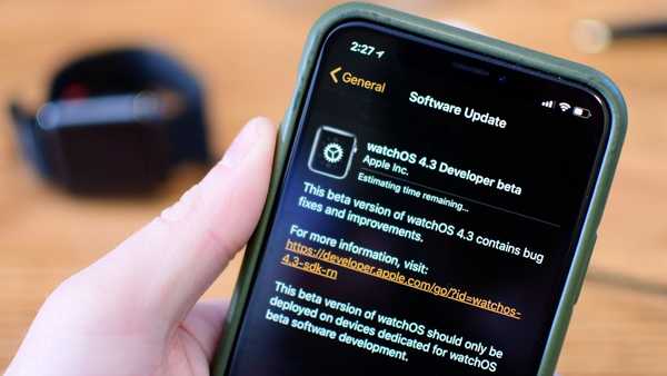 Apple semne a doua beta a watchOS 4.3 dezvoltatorilor