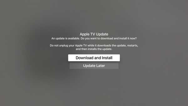 Apple lance tvOS 10.2.2 beta 5 aux développeurs