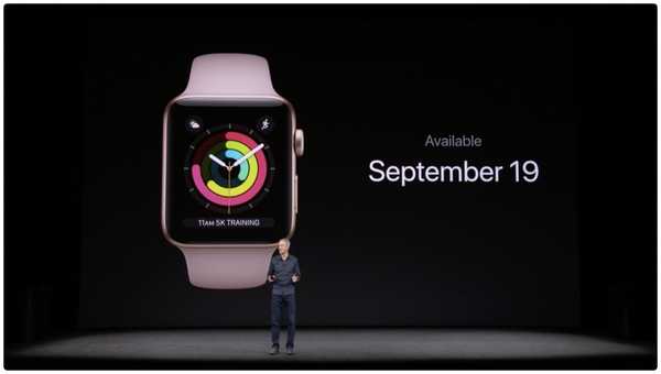 Prix ​​et disponibilité de l'Apple Watch Series 3