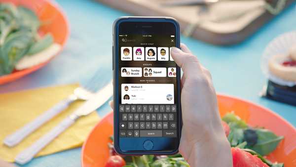 Comme promis, Snapchat a acquis une recherche universelle et un look mis à jour