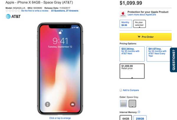 Best Buy enfurece a los compradores con una multa de $ 100 cuando compran un iPhone X directamente