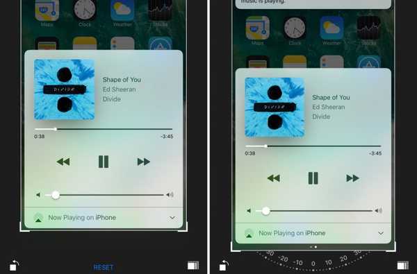 BetterPhotoCrop empêche le grabber de Notification Center d'apparaître lorsque vous recadrez des images