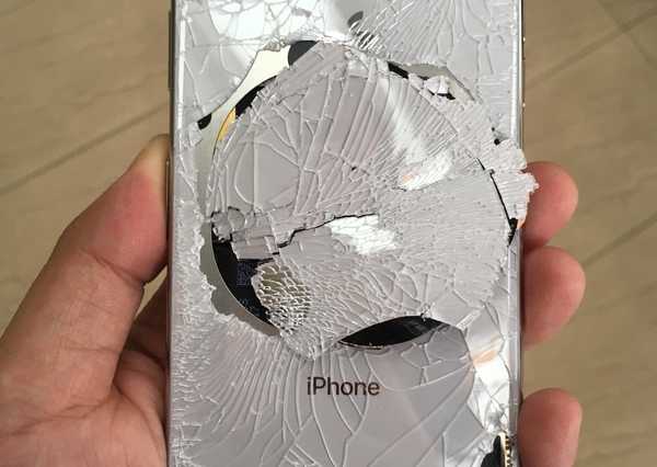Quebre a parte traseira de vidro do seu iPhone X e você substituirá todo o chassi