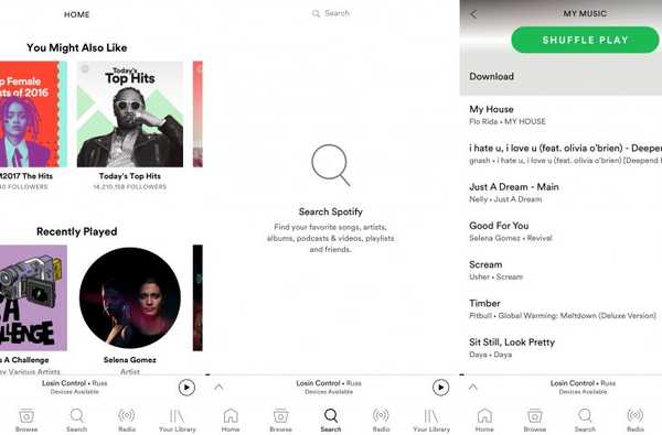 Brightify gir Spotify Music-appen en hvit makeover