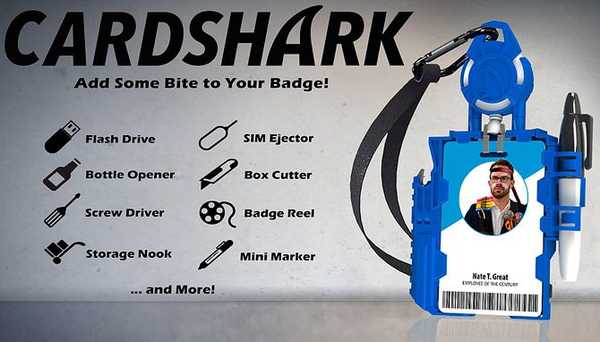 Cardshark bevat snel alle tools die je nodig hebt in je ID-badge op Kickstarter