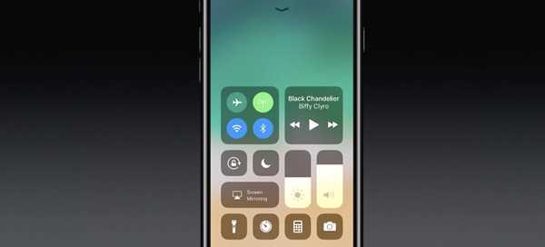 Control Center får större redesign i iOS 11