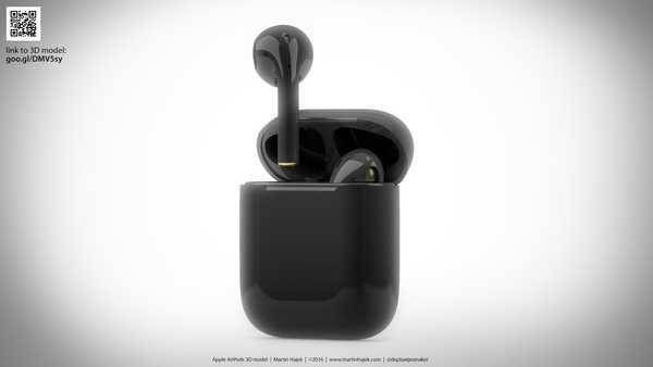 Não gosta da cor dos seus AirPods? Tê-los redesenhados de preto para combinar com seu iPhone 7
