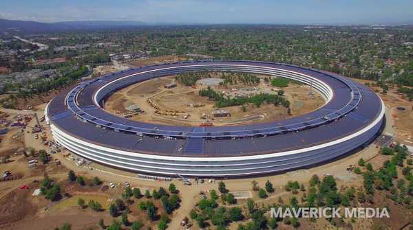 Imágenes de drones revelan que Apple Park está comenzando a unirse