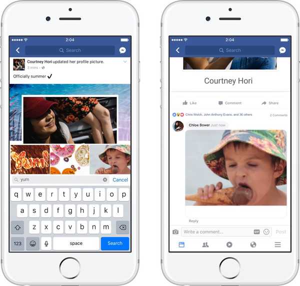 Facebook pentru iOS permite acum tuturor să folosească GIF-urile animate în comentarii