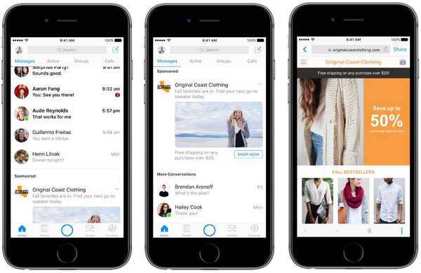 Facebook lansează anunțuri Messenger la nivel global
