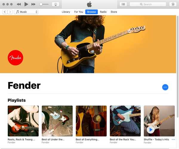 Fender e Apple fazem parceria em listas de reprodução selecionadas para o Apple Music