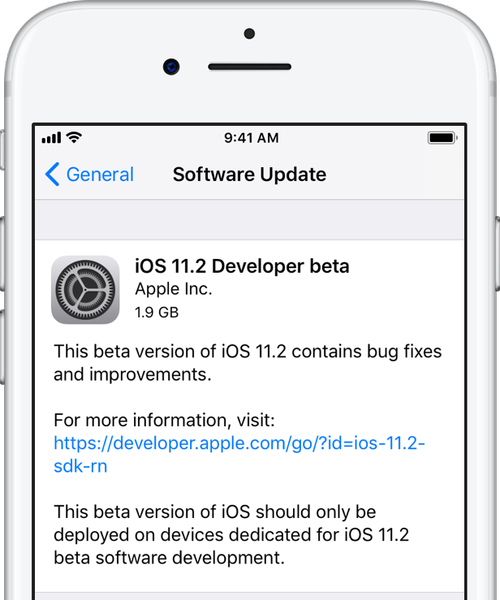 Les premiers bêtas iOS 11.2, tvOS 11.2 et watchOS 4.2 sont désormais disponibles pour les tests des développeurs