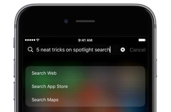 Cinci trucuri clare căutarea Spotlight vă poate face pe iPhone