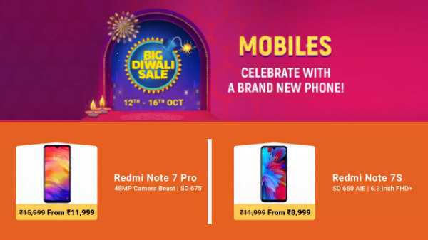 Las ofertas de venta de Flipkart Big Diwali le ofrecen los teléfonos inteligentes Xiaomi y Redmi con descuento