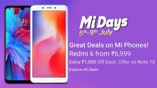 Offres de vente Flipkart Mi Day - Redmi Note 7 Pro, Redmi Go, Poco F1 et plus