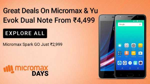 Flipkart Micromax Days tilbyr riktig tid til å få en med rabatter